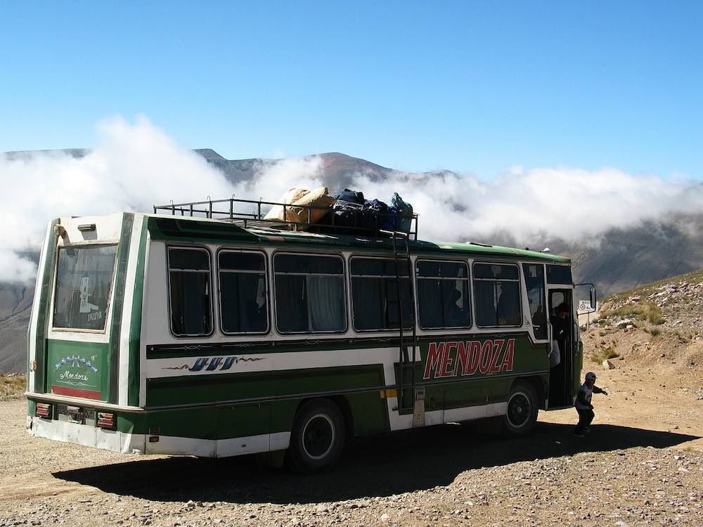 Bus lors de mon séjour en Argentine